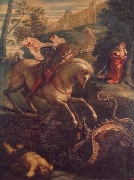 Jacopo Tintoretto St.George and the Dragon China oil painting art